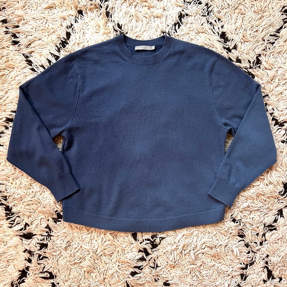VINCE Cashmere Shirttail Crewneck Sweater XS - Picture 4 of 11